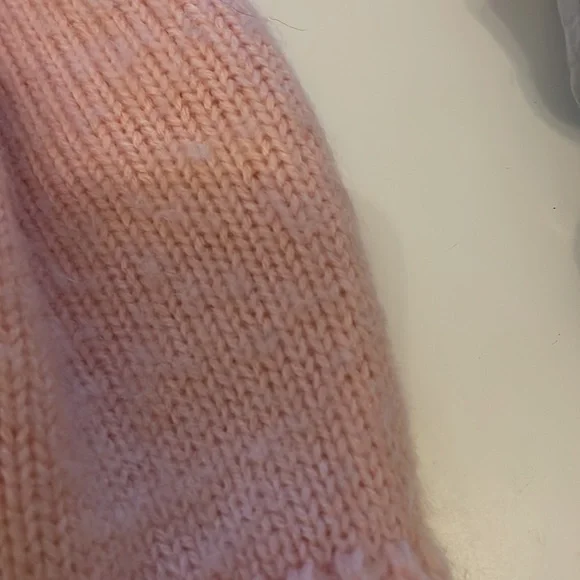 Vintage English Village Pink Knit Beanie Hat - Picture 6 of 6